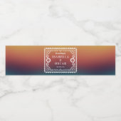 グラデーション夕日パペルインスパイアピカド結婚ズ ペットボトルラベル (シングルラベル)