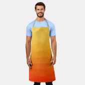 グラデーション多角形 エプロン (着用した状態)