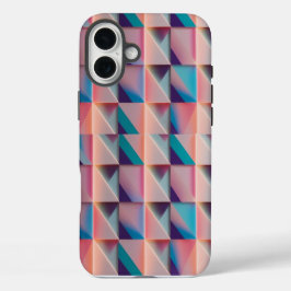 グラデーション幾何学抽象iPhone 16 Plusケース iPhone 16 Plusケース