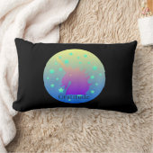 "グラデーション感謝の言葉とユニコーン"枕。 ランバークッション (ブランケット)