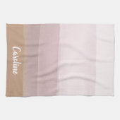 グラデーション抽象芸術水の色のストライプ薄紫 キッチンタオル (横)