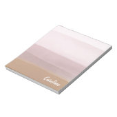 グラデーション抽象芸術水の色のストライプ薄紫 ノートパッド (回転)