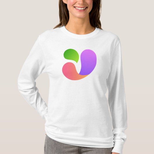 「グラデーション抽象芸術」ティー Tシャツ (正面)