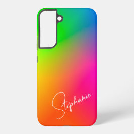 グラデーション数々の色の SAMSUNG GALAXY S22+ケース