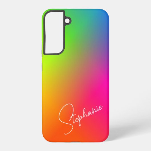 グラデーション数々の色の SAMSUNG GALAXYケース (裏面)