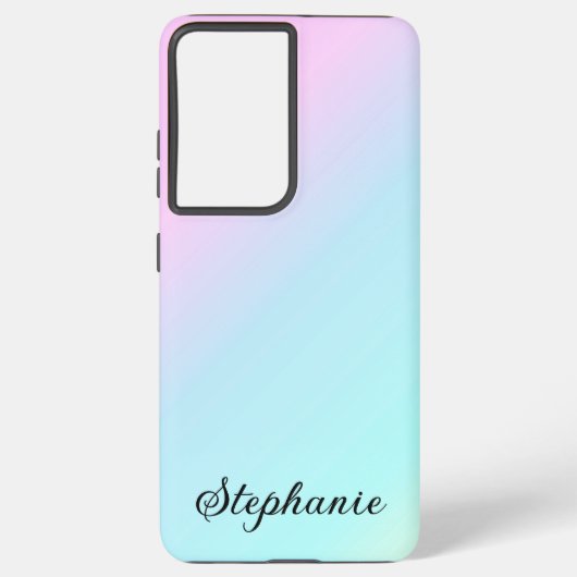 グラデーション数々の色の SAMSUNG GALAXYケース (裏面)