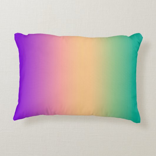 グラデーション数々の色 アクセントクッション (裏面)