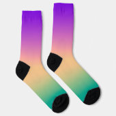 グラデーション数々の色 ソックス (右)