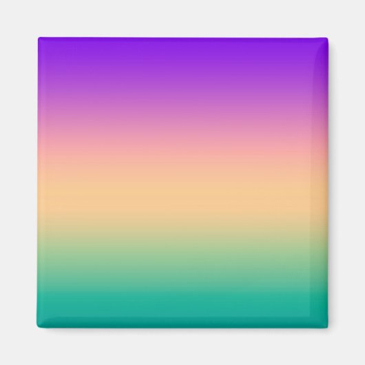 グラデーション数々の色 マグネット (正面)