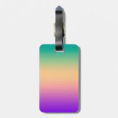 グラデーション数々の色 ラゲッジタグ (裏面縦)