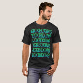 グラデーション文字キックボクシング Tシャツ (正面フル)