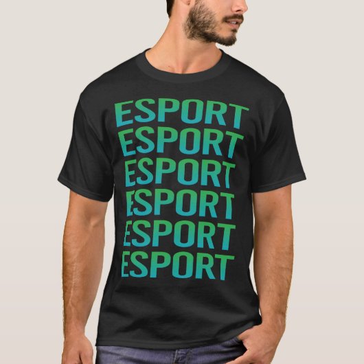 グラデーション文字レポート Tシャツ (正面)