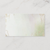 グラデーション春グリーン金ゴールドリザーブドシー結婚ト プレイスカード (裏面)