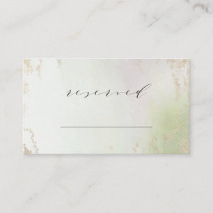 グラデーション春グリーン金ゴールドリザーブドシー結婚ト プレイスカード