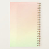 グラデーション最小パーソナライズされた主義 プランナー手帳 (裏面)