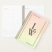 グラデーション最小パーソナライズされた主義 プランナー手帳 (ディスプレー)