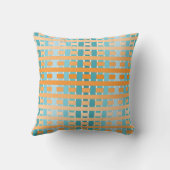 グラデーション格子状オレンジ クッション (裏面)