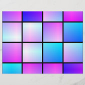 グラデーション正方形パターン チラシ (裏面)