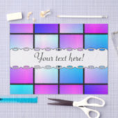 グラデーション正方形パターン 薄葉紙 (クラフト)