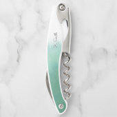 グラデーション水色のモノグラム ソムリエナイフ (裏面)