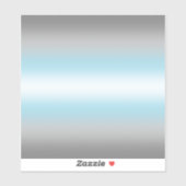 グラデーション減光プライドフラグ – Demiboyフラグ シール (シート)