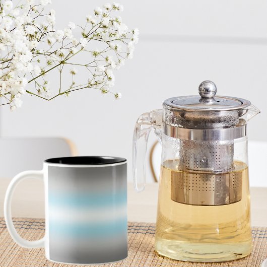 グラデーション減光プライドフラグ – Demiboyフラグ ツートーンマグカップ