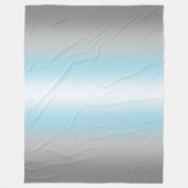 グラデーション減光プライドフラグ – Demiboyフラグ フリースブランケット (正面)