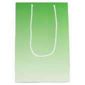 グラデーション濃い緑から薄い緑への抱き枕 ミディアムペーパーバッグ (裏面)
