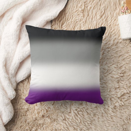 グラデーション無性プライドフラグ – カラフル ACEフラグ クッション (ブランケット)