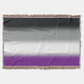 グラデーション無性プライドフラグ – カラフル ACEフラグ スローブランケット (正面)