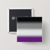 グラデーション無性プライドフラグ – カラフル ACEフラグ 缶バッジ (正面&裏面)