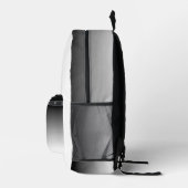 グラデーション白から黒 プリントバックパック (右)