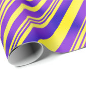 グラデーション紫と黄ストライプ色 ラッピングペーパー (ロールコーナー)