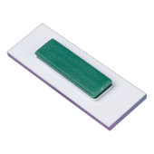 グラデーション紫の背景名タグ 名札 (裏面)