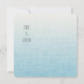 グラデーション結婚青 招待状 (裏面)