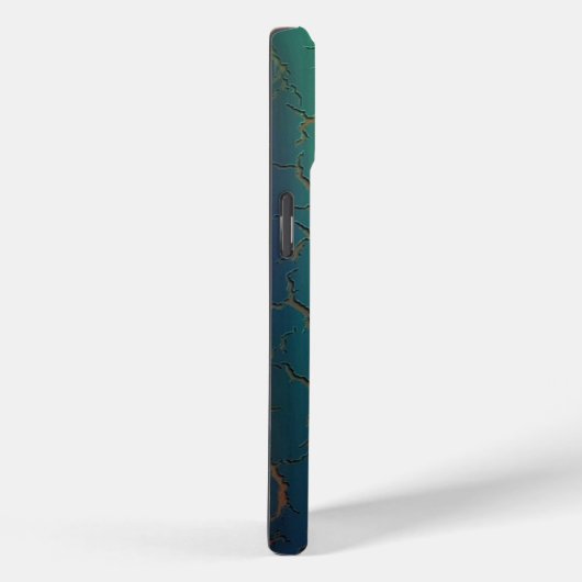 グラデーション緑から青の色モノグラムケースメイトi Case-Mate iPhoneケース (裏面 / 右)