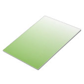 グラデーション緑と白 ノートパッド (アングル)