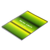 グラデーション緑と黄色 ノートブック (左側)