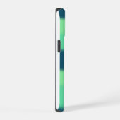 グラデーション緑のiPhoneケース iPhone 15ケース (右側面)