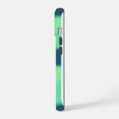 グラデーション緑のiPhoneケース iPhone 15ケース (左側面)