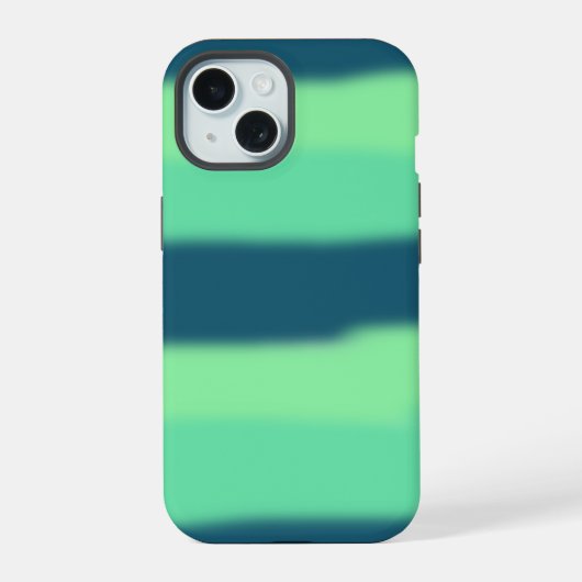 グラデーション緑のiPhoneケース iPhone 15ケース (裏面)