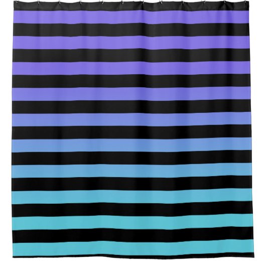 グラデーション線 シャワーカーテン (正面)