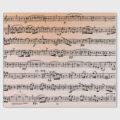 グラデーション背景の音楽コンポジション ラッピングペーパー (フラット)