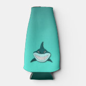 グラデーション背景を持つサメ ボトルクーラー (正面)