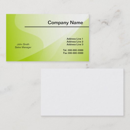 グラデーション背景テンプレート 名刺 (正面/裏面)