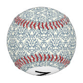 グラデーション背景2のモノグラムダマスクパターン 野球ボール (裏面)