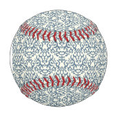 グラデーション背景2のモノグラムダマスクパターン 野球ボール (正面)
