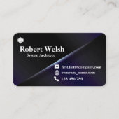 グラデーション色の名刺シリーズ8 名刺 (正面)