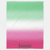 グラデーション色性的プライドフラグ フリースブランケット (正面)