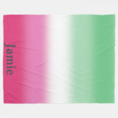 グラデーション色性的プライドフラグ フリースブランケット (正面(横))